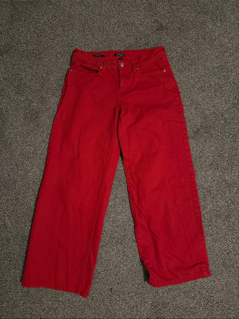 wild fable Red Wide Leg Jeans